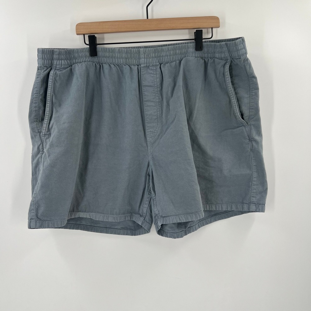 Madewell Blue Hemp Blend Shorts XXL Gorpcore Minimalist Casual Summer Fit
